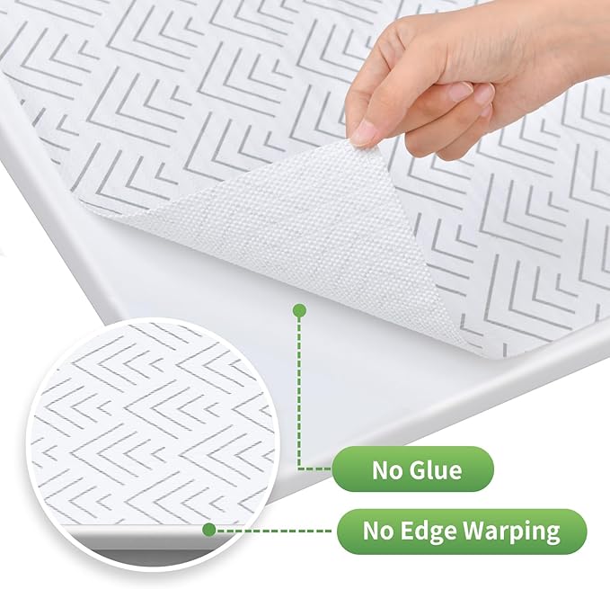 Shelf Liner for Kitchen Cabinets Non Adhesive Drawer Liner Non-Slip Thickened Shelf Liner Paper Strong Easy to Clean for Tool Box Refrigerator with Knife and Tape Measure,Silver Arrow,11.8 x 236.2 in - Image 8