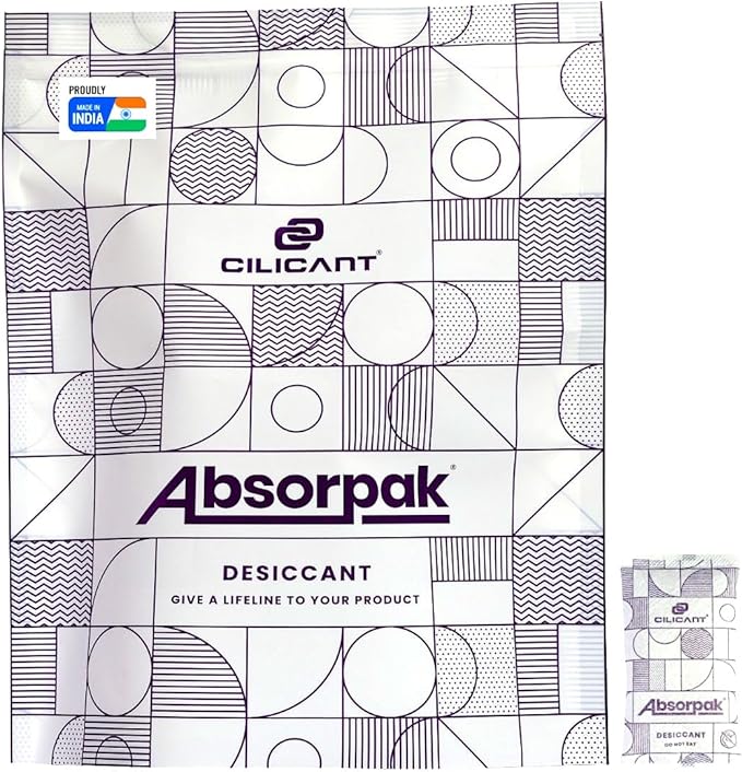 CILICAnt Absorpak Desiccant Pouches - 200 pcs Pack, Moisture Absorbers for Shoes, Jewelry, Clothes or Electronics, Ideal for Households, Food Pantries, Dried Food, Pet food, for Moisture, Medium by CILICAnT