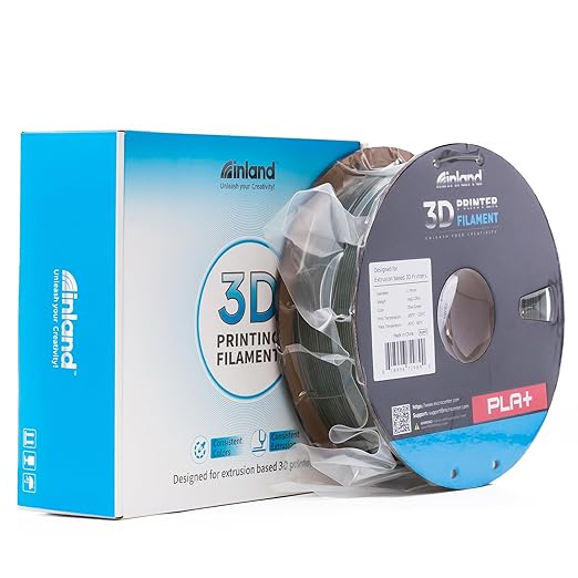 INLAND Micro Center PLA+ 3D Printing Filament 1.75mm - PLA Pro Dimensional Accuracy +/- 0.03 mm - 1kg Cardboard Spool (2.2 lbs) (1 Pack Olive Green, 1.75mm) - Image 8