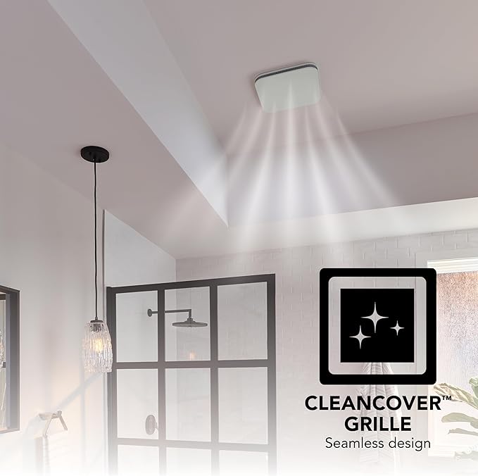 Broan-NuTone Bathroom Exhaust Fan – Easy Retrofit Without Attic Access, Ultra-Quiet 0.7 Sones, 80 CFM, ENERGY STAR Certified, Made in USA, Moisture & Odor Control with Easy-Clean Grille - Image 5