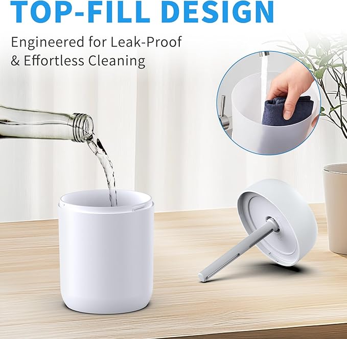 SZO Night Lights Humidifiers For Bedroom, USB Rechargeable, LED Lights For Bedroom,4 Mode Portable Humidifier Fit For Various Scenarios,<28dB, Auto Shut-off, Ideal For Home Travel Plants(White） - Image 5
