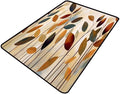Vintage Leaf Printing Patterns Broadloom - Reversible Area Rug for Living Room/Bedroom - Fade, Flame, and Stain Resistant, Quick Dry, Waterproof Floor Carpet, 48 x 72 Inch by Snarena