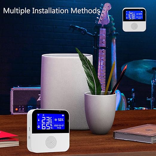WiFi Thermometer Hygrometer with Waterproof Probe: Smart Temperature Humidity Sensor with LCD Backlit Screen & Calibration Function, App & Buzzer Alert, Indoor Temperature Monitor for Home Pet - Image 6