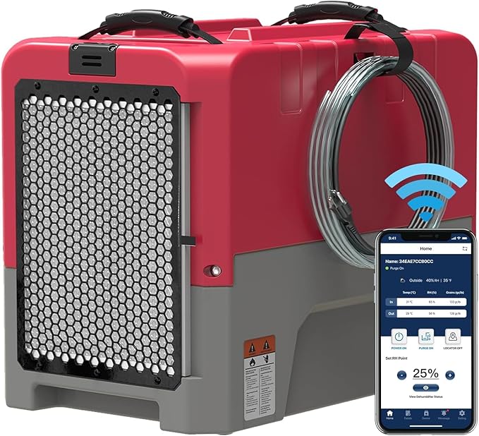ALORAIR Smart WiFi LGR Commercial Dehumidifier up to 180 PPD (Saturation) with Pump, 5 Years Limited Warranty, Industrial Dehumidifiers APP Control, cETL Listed, for Garage, Flood Restoration by ALORAIRSOLUTIONSINC0J0DC