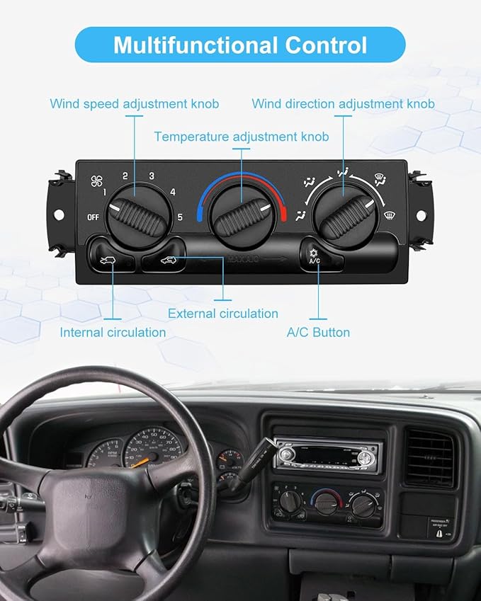 599-266 Climate Control Module Compatible with Select Chevrolet/GMC/Cadillac Models, HVAC Control Module, A/C Heater Control Switch, A/C Heater Climate Control Panel, Air Conditioning Control Switch - Image 3
