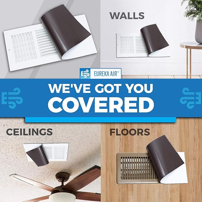 High Strength Magnetic Vent Cover 3 Pack (5.5" X 12") for Floor, Wall and Ceiling Steel Registers, Home and RV, HVAC and AC, - Image 2