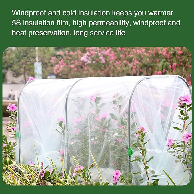 Portable Mini Greenhouse, Frost Proof Rain Proof Small Grow Plant House Tent for Indoor Outdoor or Garden Plant Growing (80*200cm) - Image 4