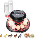 12-Egg Incubator, Automatic Egg Turning Function, Humidity Control, External Water Bottle for Watering, 360° Observation, Suitable for Chickens, Ducks, Geese, and Quails by Mengduxd