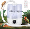 LANUEVA Reptile Humidifier with Humidity Control, Reptile Fogger with 4L Large Tank & Telescopic Hose for Terrariums, Remote Control & Touch Screen, Timing Function, for Reptiles, Green Plants (4L) by LANUEVA