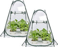 porayhut Pop Up Greenhouse Cover ,Pack of 2 Pcs,Flower House Mini Gardening Plant Flower Sunshine Room Room,Backyard PVC Greenhouse Cover for Cold Frost Protector Gardening Plants by porayhut