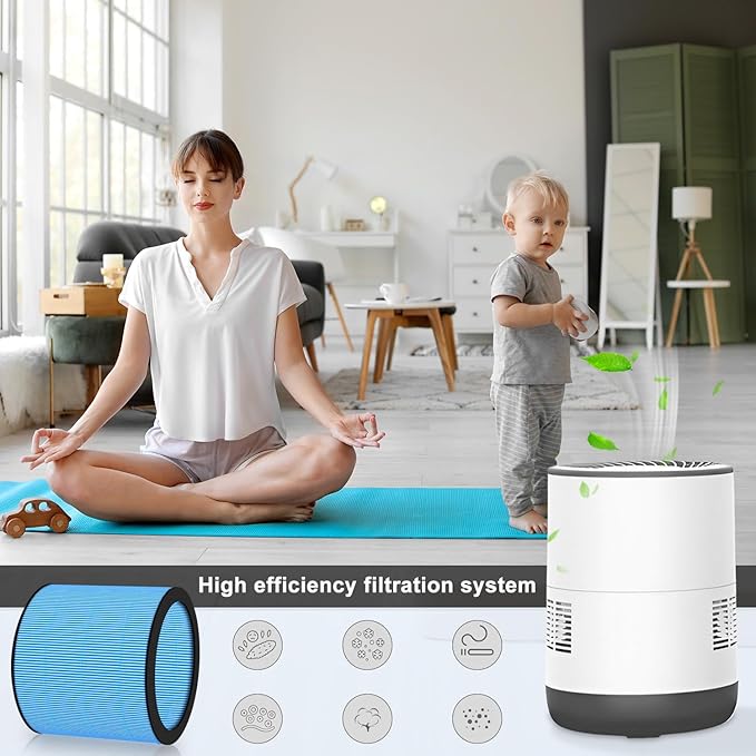 Replacement Humidifier Filter Compatible with Pure Enrichment MistAire Eva 4-Speed Evaporative Humidifier, 2-Pack - Image 6
