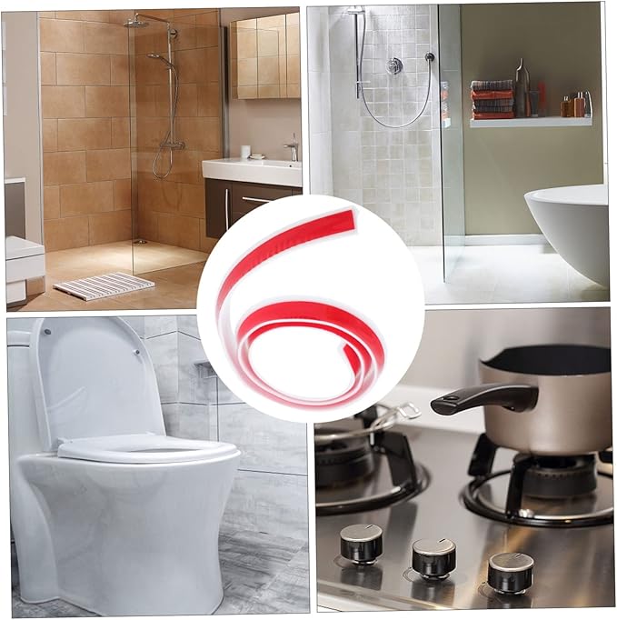1pc Self-adhesive Water Retaining Strip Countertop Baffle for Bathroom Shower and Kitchen Use Easy Installation - Image 8