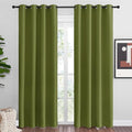NICETOWN Olive Green Blackout Curtains 86 inches Length for Living Room, 2 Panels, 55" Wide, Thermal Insulated Long Drapes for Large Window by NICETOWN