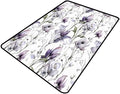 Watercolor Floral Runner: Moisture Barrier Area Rug for Living Room/Bedroom Fade, Flame, Stain Resistant, Quick Dry, Waterproof Floor Carpet, 24 x 36 Inch by Snarena