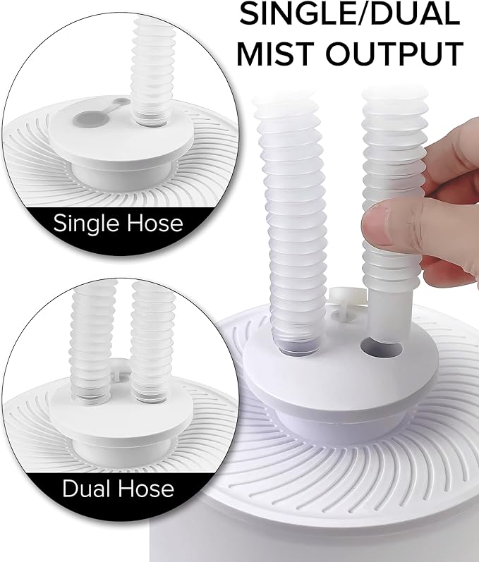 No Leak Reptile Fogger Humidifiers Mister for Reptile Tank, 3L Top-Fill Terrarium Humidifier with Hose - Ideal for Snakes, Tortoises, Chameleons, Ball Python and Hermit Crabs (Single/Dual Fog Output) - Image 5