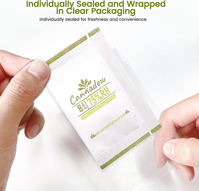 75% RH Cannadew Two-Way Humidity Control Pack 8g (30 Pack) – Moisture Absorbers & Hydration Packets for Storage - Image 6