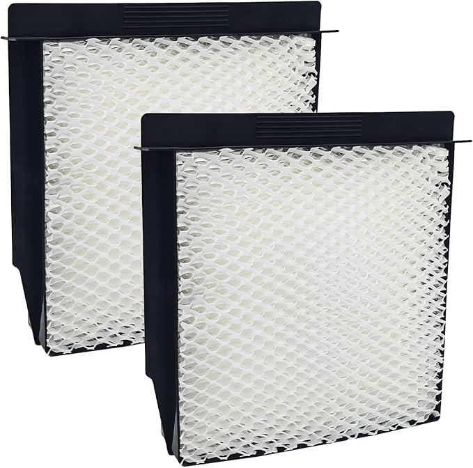 HQRP 2-Pack 1040 Wick Humidifier Filters Compatible with Essick Air AIRCARE 3D6-100, 5D6-700, 7D6-100, B23-710, B23-810, D46-720, CM330ABLK, CM330AWHT, MA0300, MA0500, E27000, E35000 Humidifiers by HQRP
