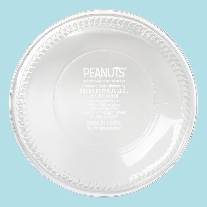 Silver Buffalo Peanuts Squad Featuring Charlie Brown, Snoopy, Schroeder, Lucy, Linus, Sally, Pigpen, Woodstock, and Franklin Glass Cookie Snack Candy Jar with Lid (Small) - Image 8