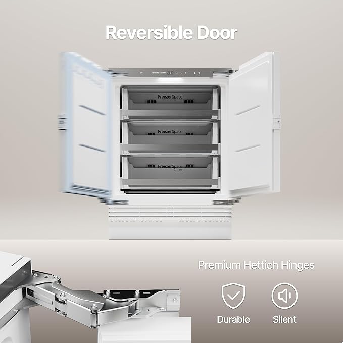 Ca'Lefort Undercounter Panel Ready Freezer -11°F to 7°F, Built-in All Freezer Panel-Ready Fridge, 3.75 cu.ft (Panel Not Included) - Image 6
