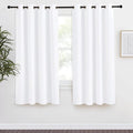 NICETOWN Room Darkening Window Treatment Curtain, Pure White, 1 Panel, 55 by 57, Energy Smart Thermal Insulated Block Out Sunlight Shade & Blind for Bedroom with Grommet Ring Top by NICETOWN