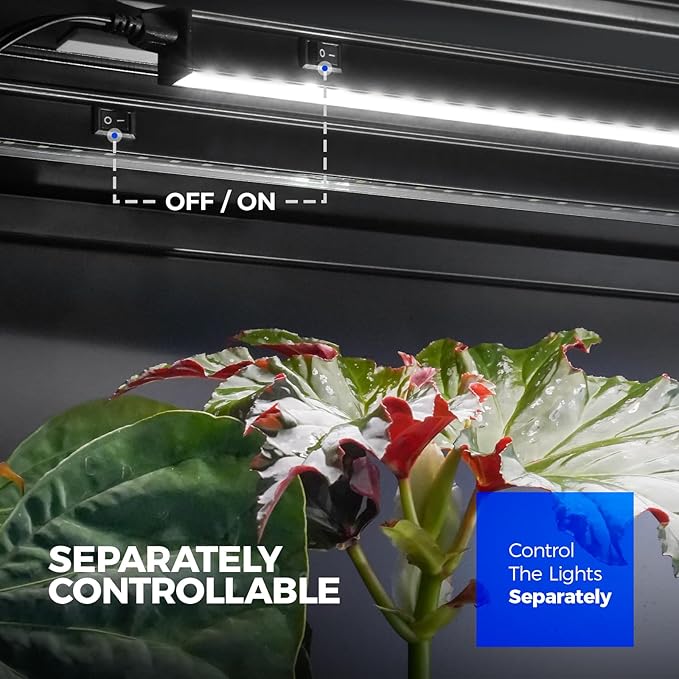 Barrina T5 Plant Lights for Indoor Growing, 3FT 128W (8 X 16W) Led Grow Light with Magnetic Design, Full Spectrum Grow Light Strip with Black Cover, Plug and Play, 5000K, 8 Packs - Image 7