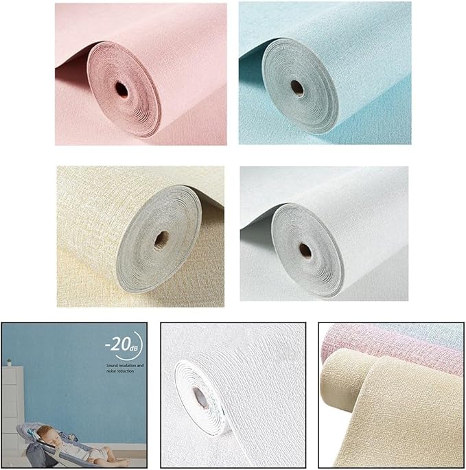 TreasureCave Moisture-Proof Wall-Stickers Self-Adhesive Paper for Cabinets, Noise-Proof Thermal Insulation Wallpaper -Protective Kitchen Paper(White) - Image 6