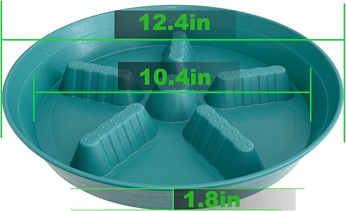 4 Pack Plant Saucer 12 inch, 8 10 14 17 inch, Plant Stand Plastic Plant Saucers for Indoors Outdoor, Heavy Duty Flower Saucers for Potted Plants, Pot Saucers for Plants, Grow Bags Saucers - Image 2
