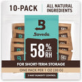Boveda 58% Two-Way Humidity Control Packs For Storing 1 oz – Size 8 – 10 Pack – Moisture Absorbers for Small Storage Containers – Humidifier Packs – Hydration Packets in Resealable Bag by Boveda