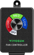 VIVOSUN Variable Speed Controller Cordless Vent Blower Speed Adjuster for Inline Duct Exhaust Fan by VIVOSUN