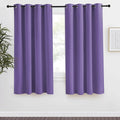 NICETOWN Blackout Curtain 57 inch Length, W55 x L57 Inch, Lilac Purple, 8 Grommets Top, 1 Piece, Thermal Insulated Modern Window Treatment Soundproof Drape Panel for Bedroom/Living Room by NICETOWN