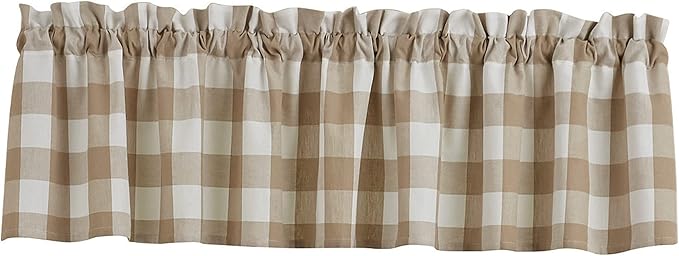 Park Designs Natural Buffalo Check Valance 14" L by ParkDesigns