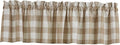 Park Designs Natural Buffalo Check Valance 14" L by ParkDesigns