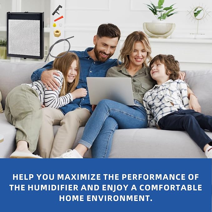 4793 Humidifier Maintenance Kit with No.10 Water Panel Model Included Strainer, Drain Spud, Orifice, Scale Control Insert Compatible with Aprilaire Whole Home Humidifier Models: 110, 220, 550, 558 - Image 6