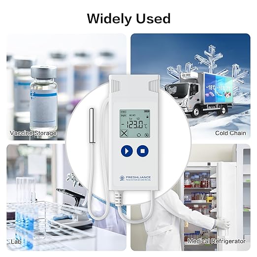 Freshliance Ultra Low Temperature Data Logger, Reusable Temperature Recorder with High Accuracy External Probe, Configurable USB Temperature Monitor 35000 Points with PDF CSV Report, Atlas Log-200 - Image 8