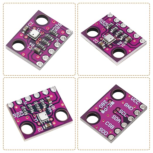 4pcs BME280 3.3V Sensor Module GY-BME280-3.3 Atmospheric Pressure Sensor Temperature Humidity Sensor I2C Interface Compatible with Arduino - Image 6