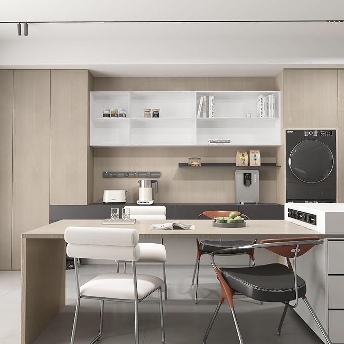 Cream Wood Contact Paper 24"x354" Faux Wood Wallpaper Peel and Stick Wood Grain Contact Paper for Door Countertops Drawers Cabinets Waterproof Removable Vinyl Wood Wrap Air Guide Slot Design Wallpaper - Image 8