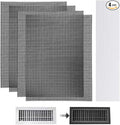4 PCS DIY Magnetic Vent Covers-13.8" x 11.8" Customizable Air Register with Easy-to-Cut Mesh & Magnetic Strips, Create Perfect Fit for Floor/Wall/Ceiling Vents, Ideal for Custom Home Vent Solutions. by Unknown