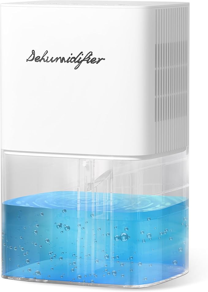 Dehumidifier 1800ML 63OZ Small Dehumidifier for Home 230 Ft² Safety Dehumidifiers Adjustable 10 Color Lights 5 Timers 3 Setting Modes Auto Shut Off Protection Low Noise For Bedroom Bathroom by Unknown