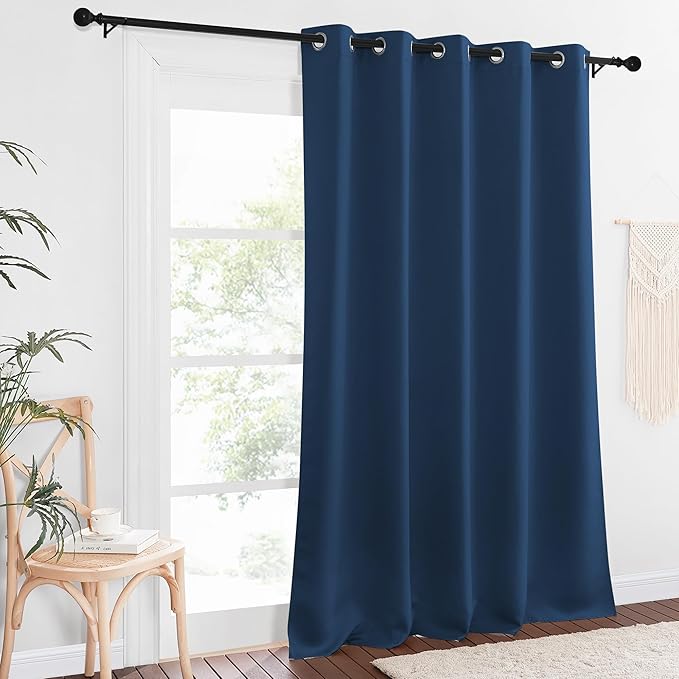 NICETOWN Blackout Curtain Drape for Bedroom - Light Reducing Thermal Insulated Solid Grommet Room Darkening Window Curtain 90 inches Long for Living Room (Moroccan Blue, 1 Piece, W66 x L90) - Image 7