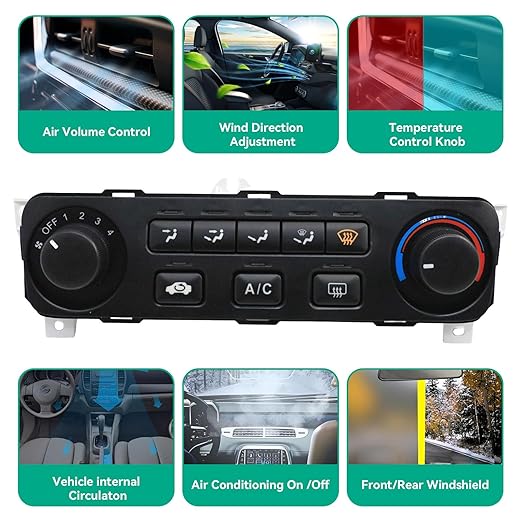79600-S84-A21ZA Heater A/C Climate Control Module Compatible with Honda Accord 2000 2001, Heater Control Switch Module Panel, 79600S84A21ZA HVAC Control Panel Original Air Conditioning Control - Image 6