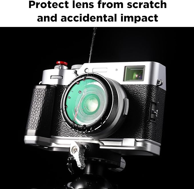 Haoge MC UV Camera Lens Protection Filter for Fujifilm X100VI Fuji X100V Camera with Integrated Adapter Ring Black LUV-XVIB - Image 7