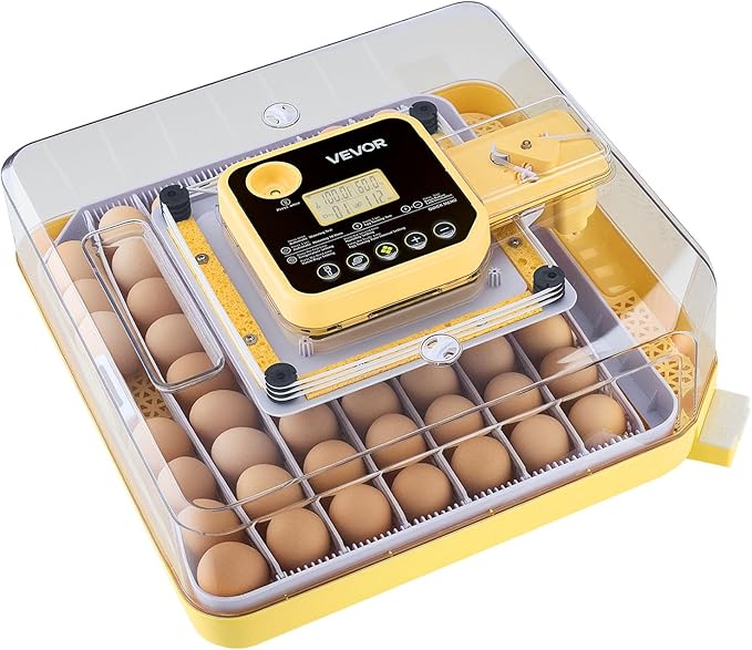VEVOR 48 Egg Incubator, Automatic Egg Turner with LED Candler, Temperature Display & Auto Humidity Control, 360° View Clear Window, Poultry Eggs Incubator for Hatching Chicks Ducks Goose Quail - Image 12