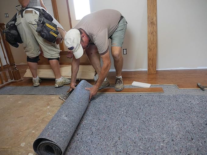 Laminate, Wood, and Tile Flooring Underlayment (Floating, Glue Down, or Nail Down)- Sound Reduction, Compression Resistant, Insulating 3'x33.3' Roll (Covers 100 sq. ft) INSUL100 - Image 6