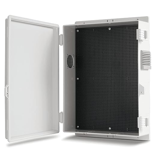 Outdoor Electrical Junction Box, ABS Water Resistant Enclosure with Internal Mounting Panel & Hinged Cover, 15.7" H* 11" L* 4.1" W by Namunanee
