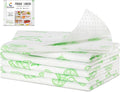Cooyes Refrigerator Liners, Premium Absorbent Fridge Mats Non-Slip Washable, 12" x 24" Refrigerator Shelf Liners and Mats for Glass Shelves & Kitchen Cabinets, Non-Adhesive(6 PCS Green Veggie) by Cooyes