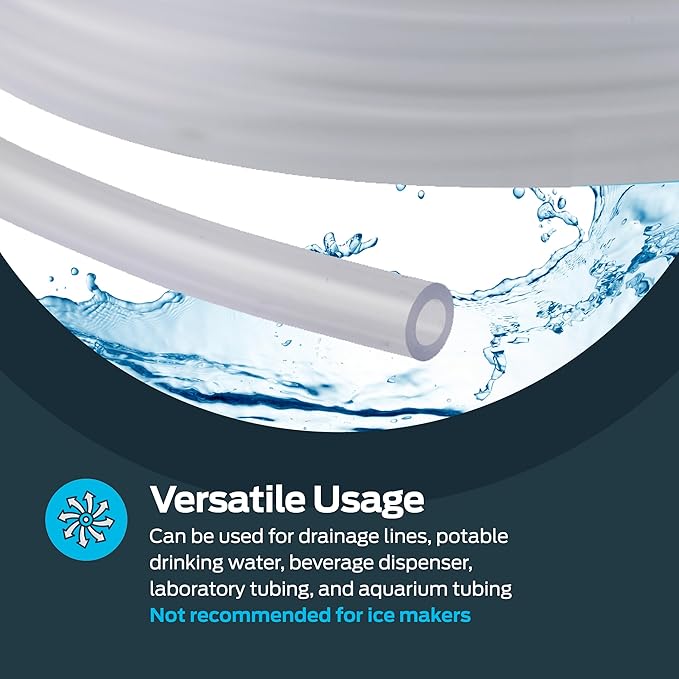 Eastman 1/4 Inch ID (3/8 Inch OD) PVC Clear Vinyl Tubing, 100 Foot Length, 98618 - Image 3