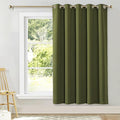 NICETOWN Blackout Wide Blinds for Sliding Door, Olive Green, W70 x L72, 1 Panel, Insulated Noise Reduction Drapes, Privacy Vertical Curtain for Living Room&Bedroom by NICETOWN