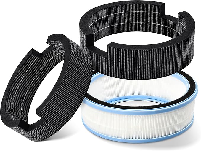3 Pack Replacement Wick Filter Compatible with LEVOIT Sprout Evaporative Humidifier for Bedroom Baby with Dual Filters for Air & Water. Model LEH-B381S. by HKNECE