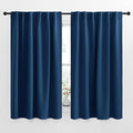 NICETOWN Blackout Curtains Window Drapes - (Moroccan Blue Color) 52 inches W by 54 inches L, Set of 2, Blackout Curtain Panels for Boy's Nursery by NICETOWN