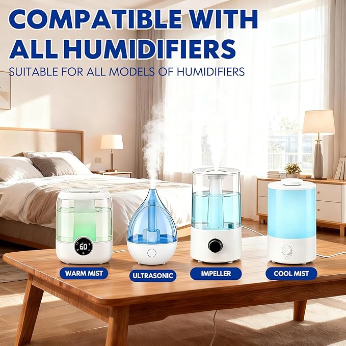 Humidifier Treatment Drops Concentrate Cleaner Reduces Buildup & Scaling, Deodorizes Water, Fits All Models, 400+ Day Supply, 4PK - Image 3